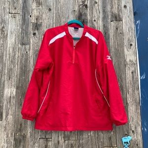 Red Mizuno pullover